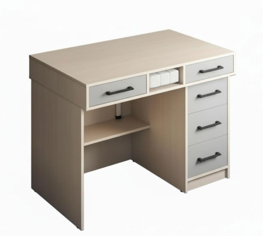 Стіл демонстраційний з розетками, 1200х750х900 мм, стільниця покрита пластиком HPL (ЛЕОНТЕК) (101302 HPL)